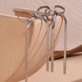 Biarritz Bow Earrings - Silver