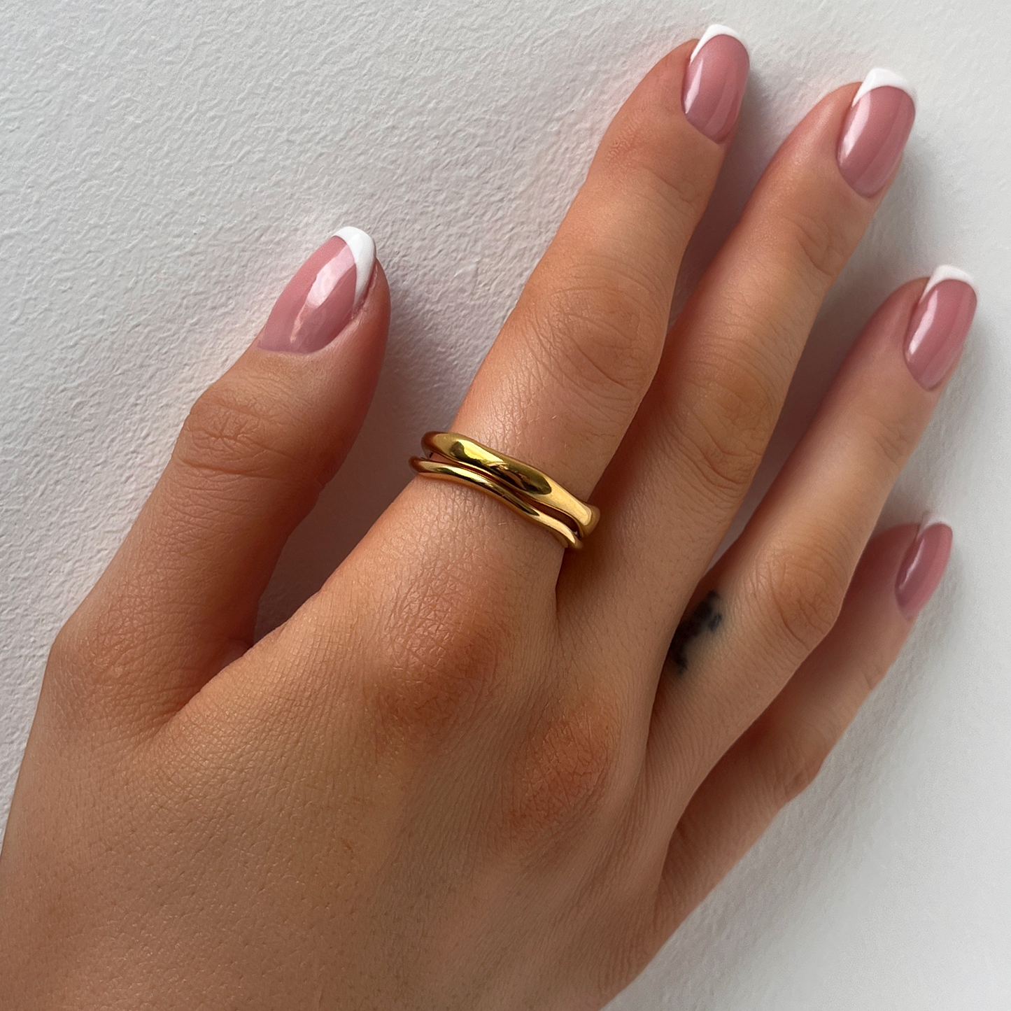 Prague Stacked Rings - Gold